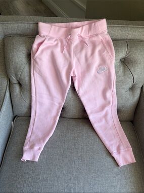 Nike Kids Light Pink Fleece Joggers